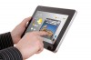 working on a tablet